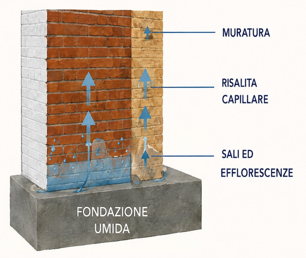 perchè l'umidità risale